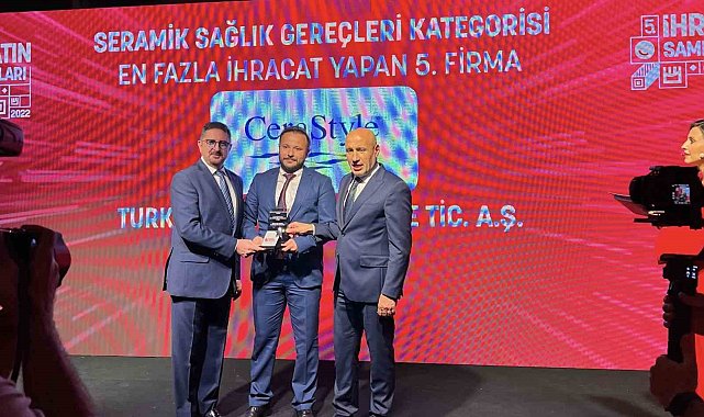Turkuaz Seramik, 'İhracat Şampiyonları Ödül Töreni'nde Bir Başarıya Daha İmza Attı