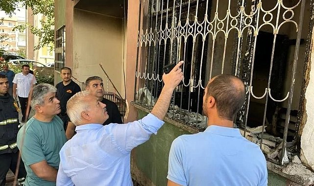 Vali Kumbuzoğlu'ndan yangında 4 yaşındaki çocuğun öldüğü evde inceleme