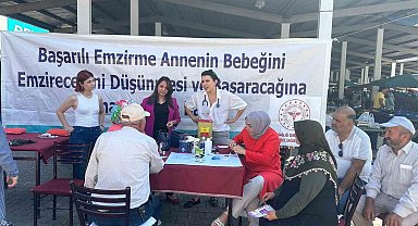 Vatandaşlar semt pazarında hem bilinçlendi hem de kan şekeri ve tansiyonunu ölçtürdü