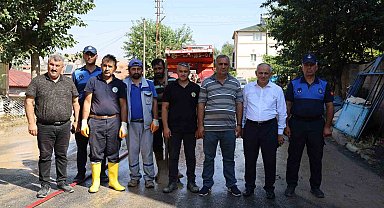 Yahyalı'da sel temizliği aralıksız devam ediyor