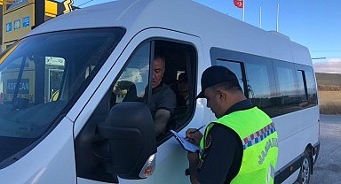 Yozgat'ta okul servis araçlarına denetim