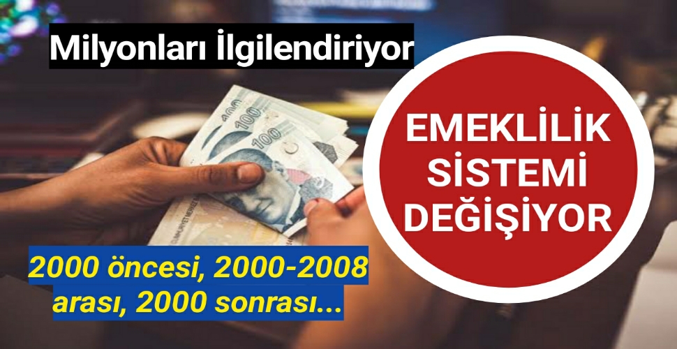 2000 öncesi, 2000-2008 arası, 2000 sonrası SSK ve Bağ-Kur'lular…