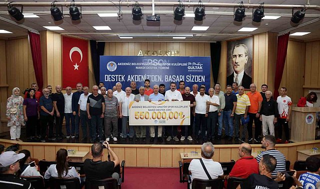 Akdeniz Belediyesinden amatör spora destek