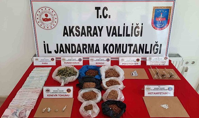 Aksaray'da uyuşturucu tacirine jandarma darbesi: 1 tutuklama