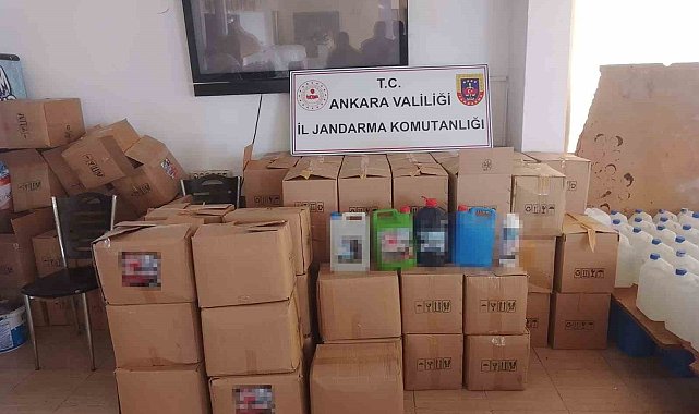 Ankara'da kaçakçılık operasyonu: 38 ton paketlenmiş sahte deterjan ele geçirildi