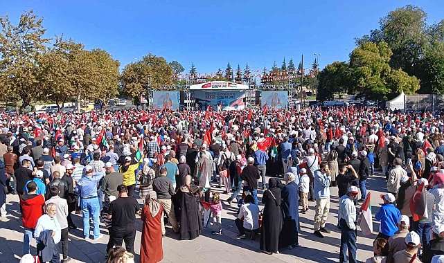 Ankara'da sivil toplum kuruluşlarından Filistin'e destek mitingi