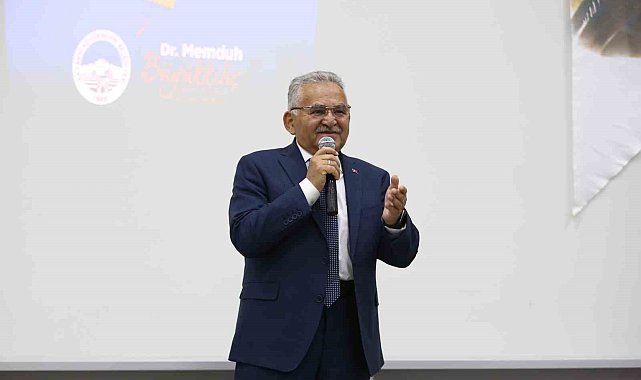 Başkan Büyükkılıç, meslek lisesi öğrencileriyle tecrübelerini paylaştı