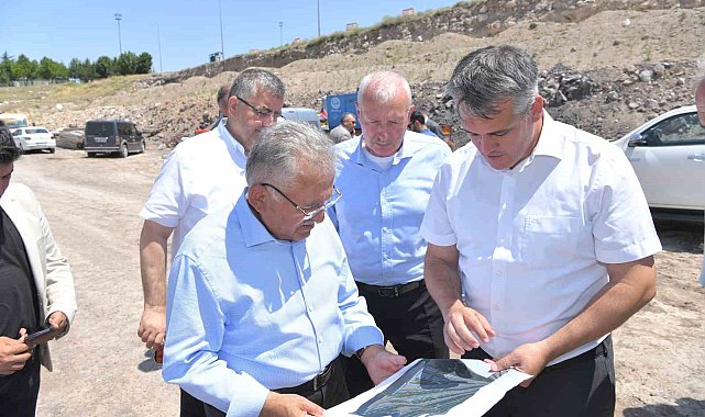 Başkan Büyükkılıç, yeni mezarlık yapım çalışmalarını inceledi