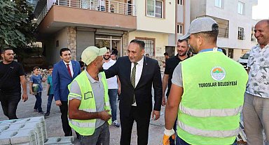 Başkan Yılmaz, Mevlana Mahallesi'nde kültür ve taziye evi çalışmalarını inceledi