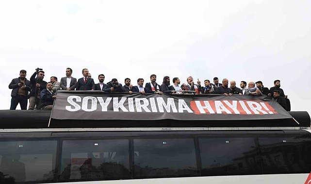 Başkent'te yüzlerce kişi Filistin için yürüdü