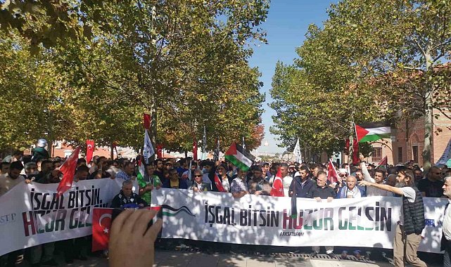 Başkentte İsrail protesto edildi