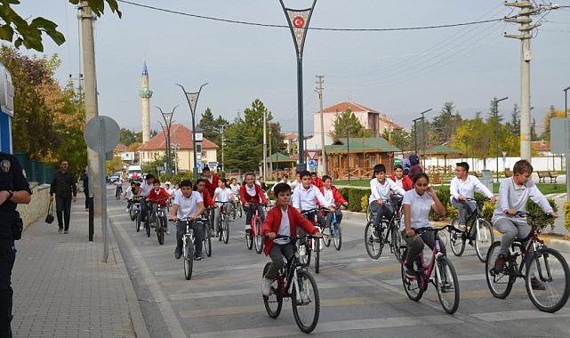 Beylikova'da bisiklet turu