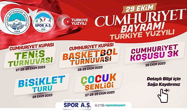 Büyükşehirde cumhuriyet coşkuyla kutlanıyor