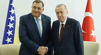Cumhurbaşkanı Erdoğan, Bosna-Hersek Devlet Başkanlığı Konseyi Sırp Üyesi ve Bosna Hersek Sırp Kesimi Başkanı Dodik ile görüştü