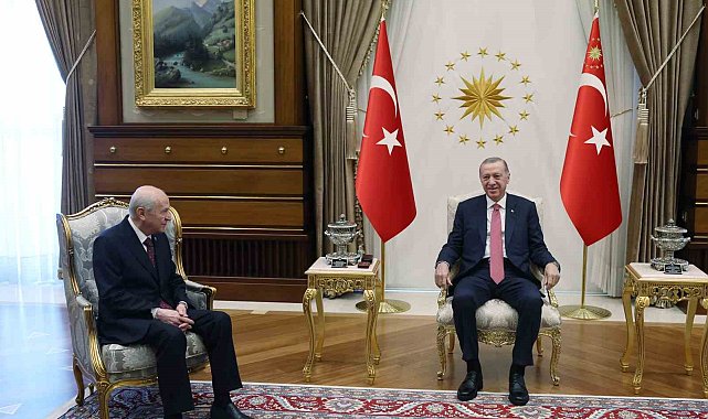 Cumhurbaşkanı Erdoğan, MHP Genel Başkanı Bahçeli'yi kabul etti