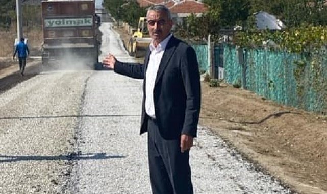 Evren'de 16 kilometrelik çift kat asfalt çalışması tamamlandı