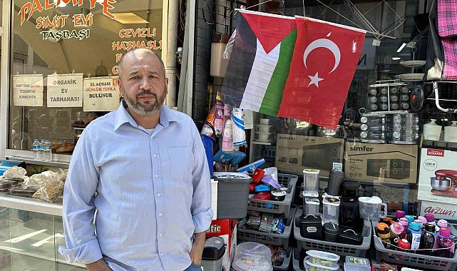 Filistin halkına destek veren esnaf Müslüman ülkelerin duyarsızlığından yakındı
