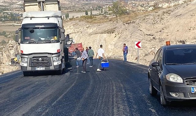 Göreme Ortahisar yoluna konfor tabakası seriliyor