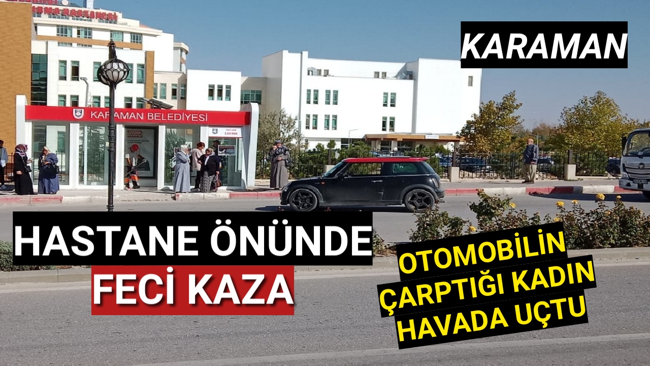 Hastane Önünde Feci Kaza 2 Kadın Yaralandı