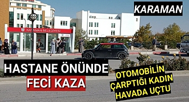 Hastane Önünde Feci Kaza 2 Kadın Yaralandı