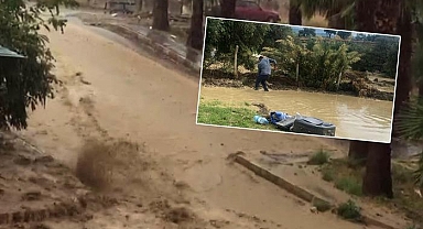 Hatay'da şiddetli yağış sele dönüştü! Tarım arazileri ve bahçeler sular altında kaldı