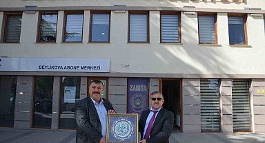 İlçe Müftüsü Ergüven'den Başkan Alp'e ziyaret