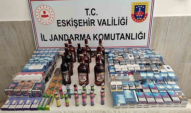 Jandarma tarafından kaçak sigara ve alkol operasyonu düzenlendi