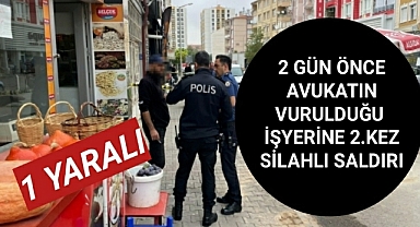 Karaman'da 2 Gün Önce Avukatın Vurulduğu İşyerine Silahlı Saldırı 1 Yaralı