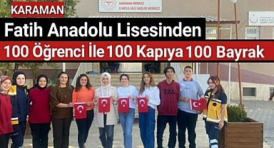 Karaman Fatih Anadolu Lisesinden Alkışlatan Hareket