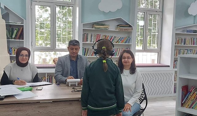 Karapınar'da ilkokul öğrencileri işitme testinden geçti