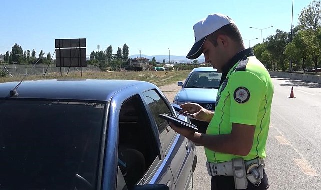 Kırıkkale'de 120 araç trafikten men edildi