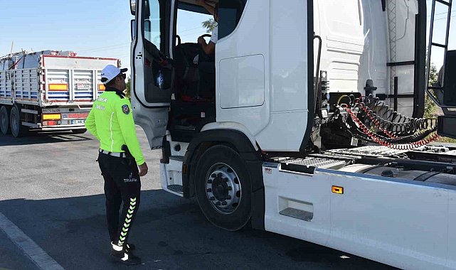 Konya'da bin 776 ağır vasıta araç tek tek denetlendi