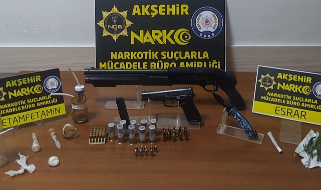 Konya'da polisten uyuşturucu operasyonu