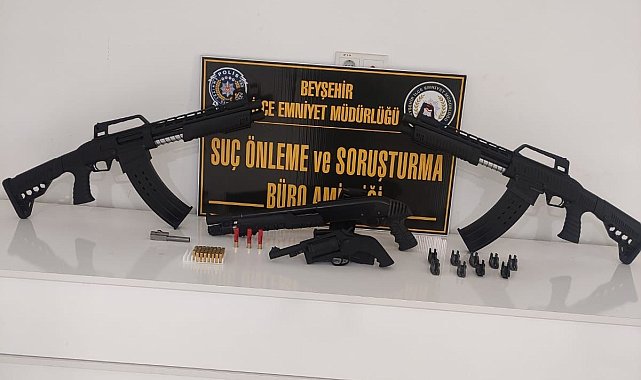 Konya'da silah kaçakçılığı operasyonu