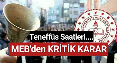 MEB OKUL TENEFFÜS SAATLERİ 2023-2024: Okullarda teneffüs süresi uzadı mı, kısaltıldı mı? MEB'den kritik değişiklik!
