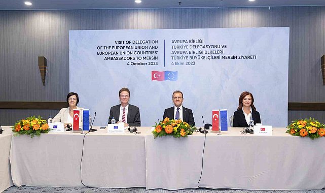 Meyer-Landrut: "Türkiye'yi desteklemeye devam edeceğiz, bu dönüşümde Mersin'e de destek vermeye devam edeceğiz"
