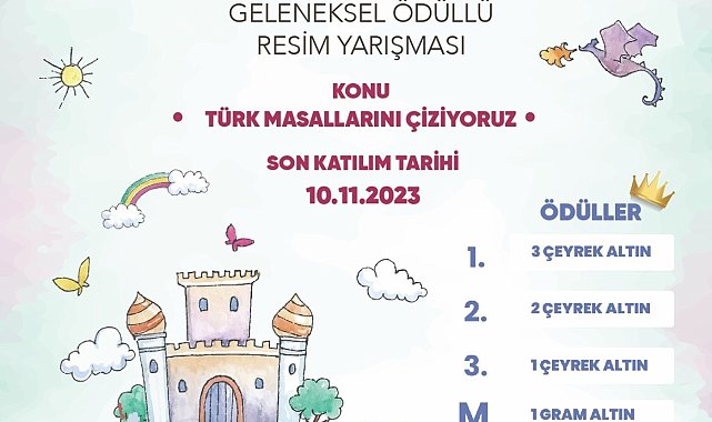 Öğrencilerin Tük masalları çizimleri yarışacak