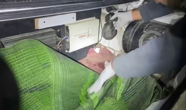 Otomobilin arka koltuğuna zulalanmış eroin ele geçirildi