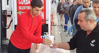Sincan'da 5 noktada 2 bin 500 kişiye çorba ikramı