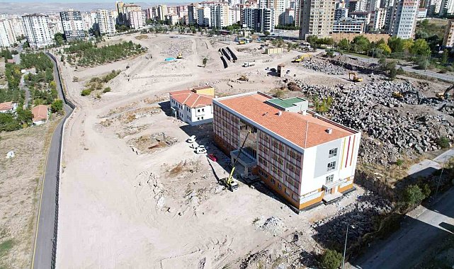 Talas Millet Bahçesi Eğitim Kampüsü hızla yükseliyor