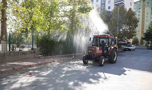 Talas'ta okul çevrelerinde haşerat ilaçlaması