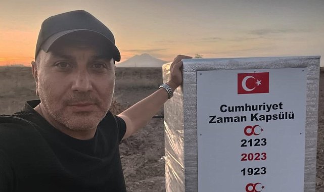 Tomarza'da Cumhuriyet'in 200. yılında açılmak üzere zaman kapsülü gömüldü