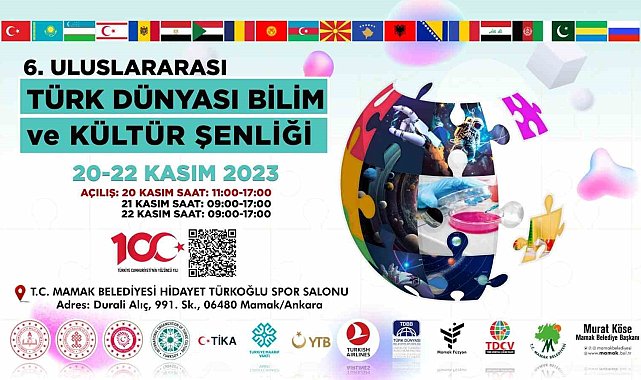 6. Uluslararası Türk Dünyası Bilim ve Kültür Şenliği Ankara'da 20 Kasım'da başlıyor
