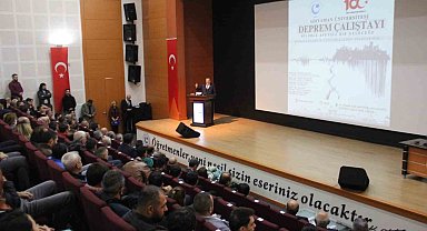 Adıyaman'da duygusal anların yaşandığı deprem çalıştayı düzenlendi