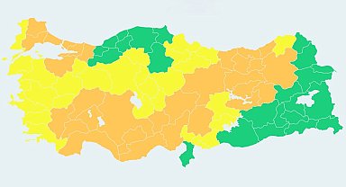 AFAD'dan Aydın'a sarı kod