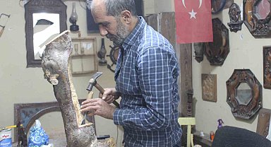 Ahşap, Temel Usta'nın elinde sanat eserine dönüşüyor