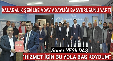 Akçaşehir Sevdasına Kavuşacak,Soner Yeşildaş Aday Adaylık Başvurusunu Yaptı