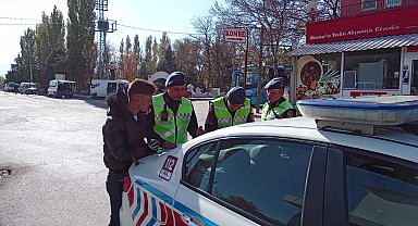 Aksaray'da jandarma ekiplerinden motosiklet denetimi