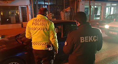 Alaca'da polisten şok denetim