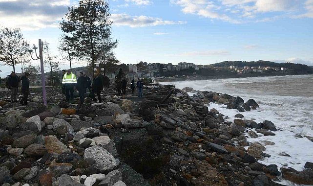 Alaplı Sahil Park'ta büyük hasar meydana geldi